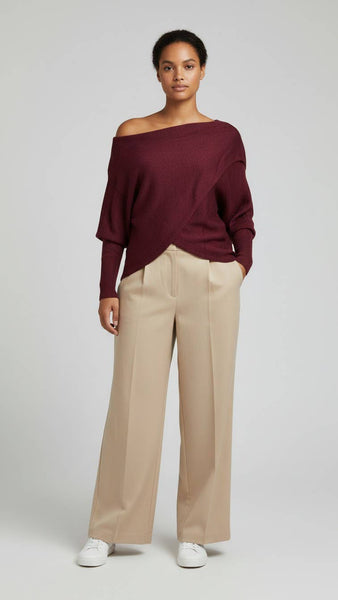 Cozy Deluxe Cashmere Crossover Knit
