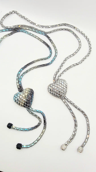 Heart Crystal Long Necklace