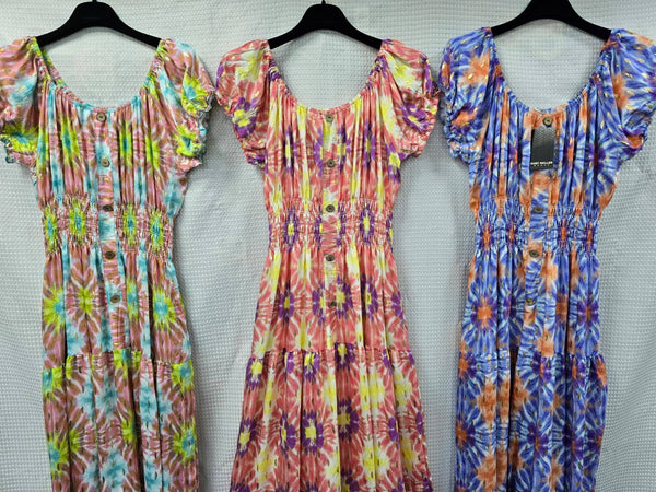 Starburst Bardot Maxi Dress