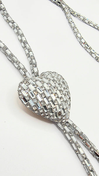 Heart Crystal Long Necklace