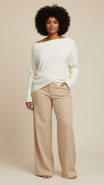 Cozy Deluxe Cashmere Crossover Knit
