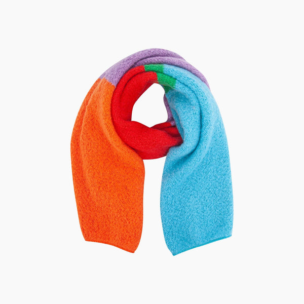 Colour Block Heavyweight Scarf in Multi