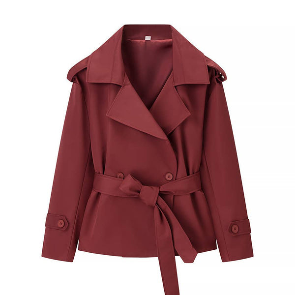 Chic Cropped Trench Coat