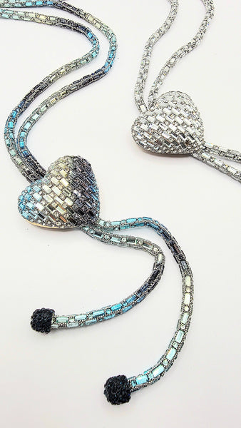 Heart Crystal Long Necklace