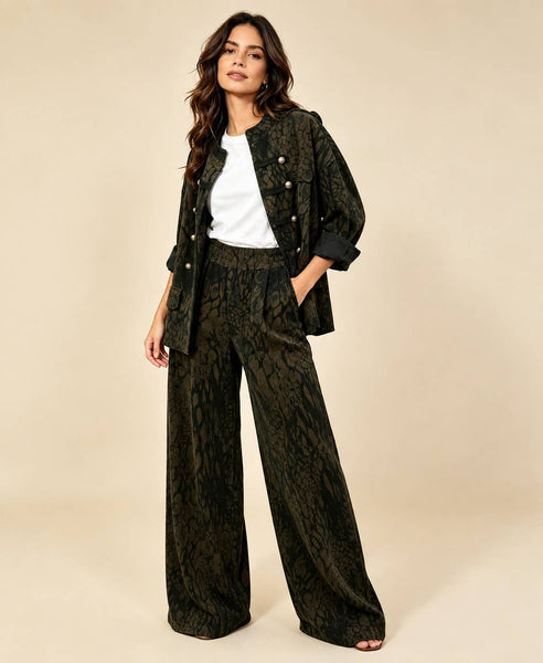 Animal Fine Cord Milatary Jacket