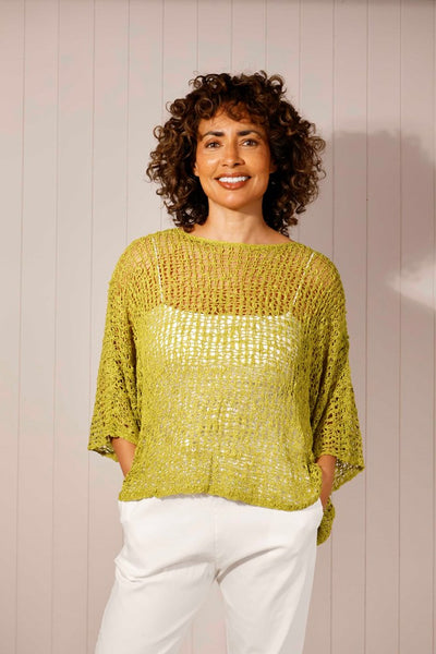 Popcorn Knit Poncho Top