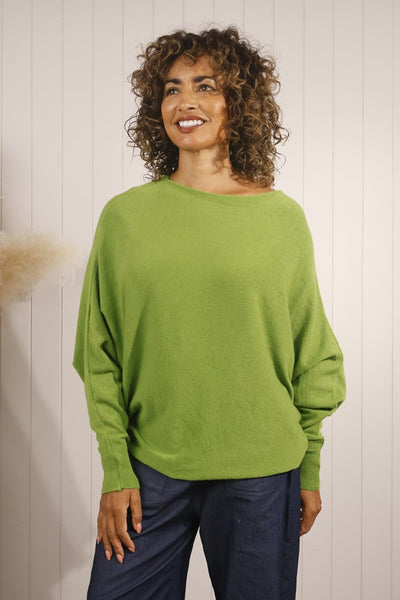 Slouchy batwing jumper