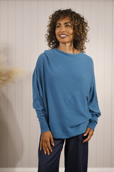 Slouchy batwing jumper