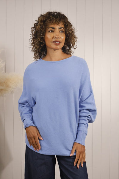 Slouchy batwing jumper