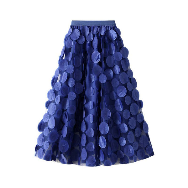 Large circle embellished skirt