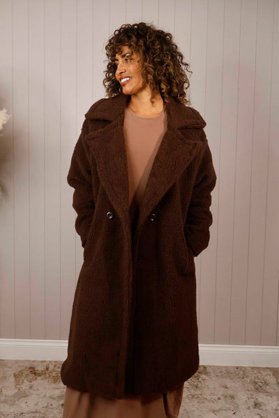 Longline Teddy Coat