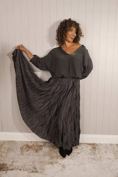 Crinkle Satin Look Skirt from Goose Island collection