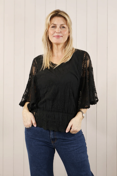Cotton Embroidered Top