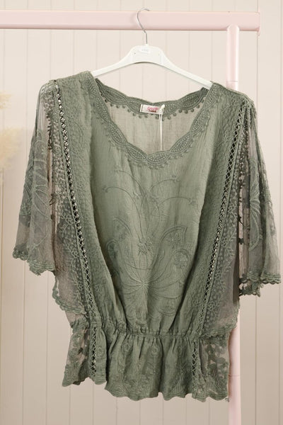 Cotton Embroidered Top