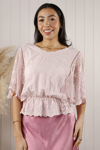 Cotton Embroidered Top