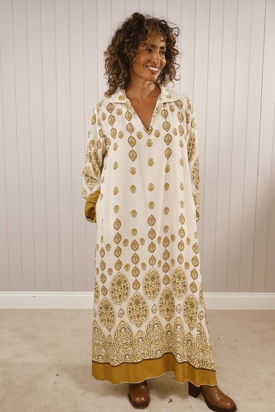 Autumn 2025 - Mandarin V neck dress from Goose Island