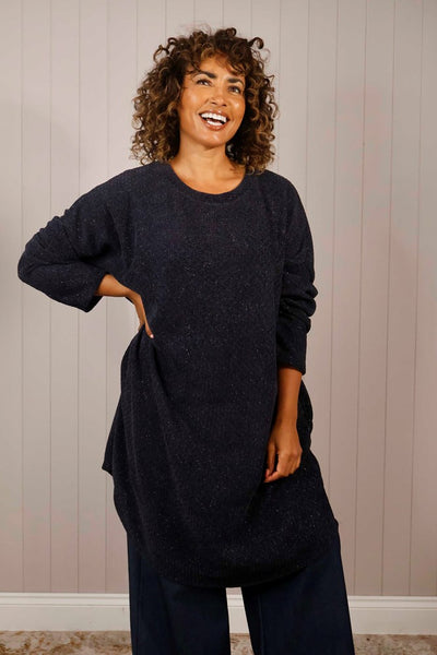 Lana Wool Lurex Knitted Dress