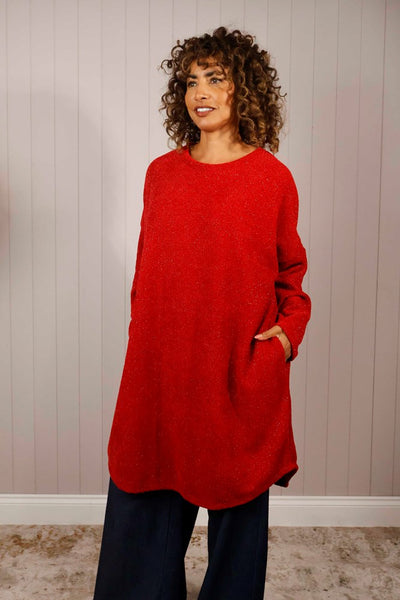 Lana Wool Lurex Knitted Dress