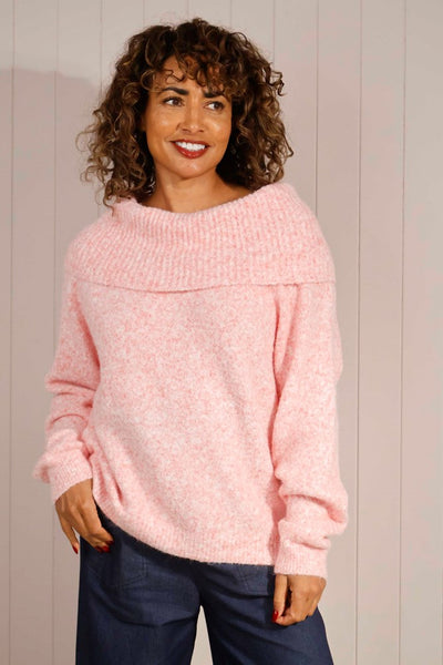 Boat neck jumper
