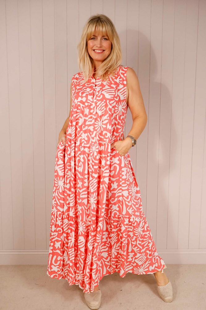 Abstract Print Maxi