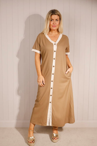 Contrast Trim Dress from Goose Island