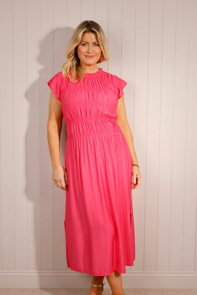 Cap Sleeved Shirred Bust Dress from Goose Island