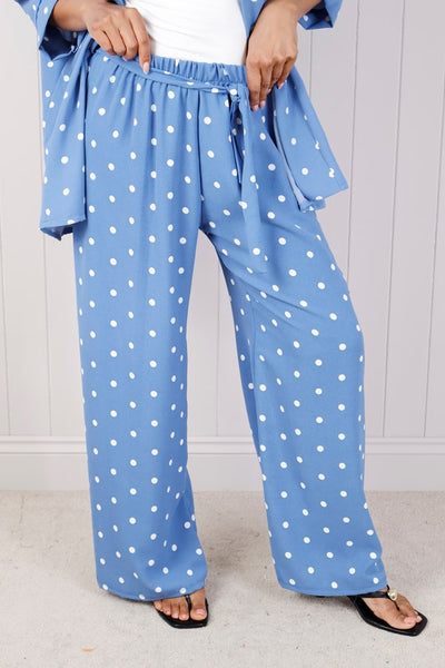 Polka Dot Wide Leg Trouser
