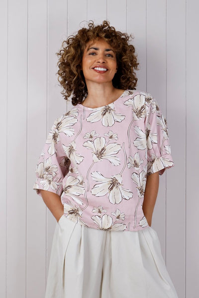 Cotton Puff Sleeve Top