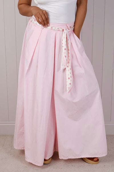Cotton Flared Trousers