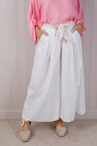 Cotton Flared Trousers