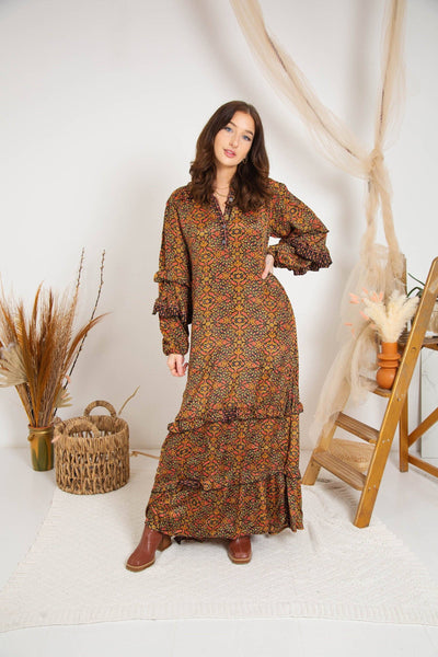 Boho Long Sleeve Maxi