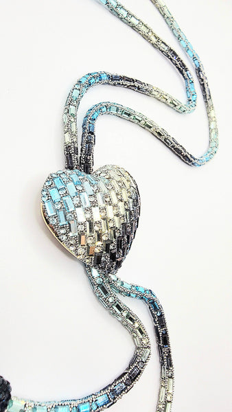 Heart Crystal Long Necklace