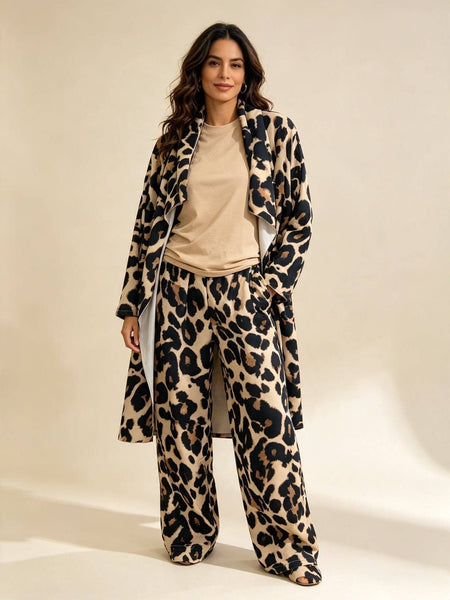 The Jaguar Print Waterfall Coat