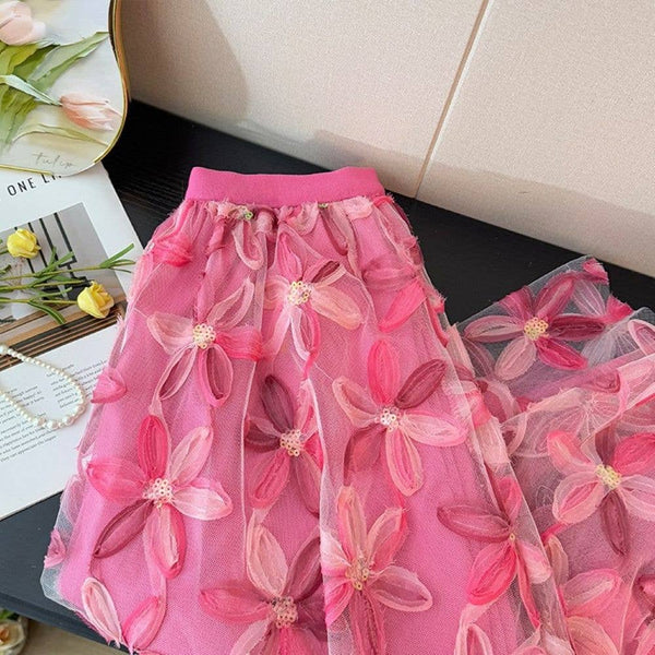 Sequins Petal Skirt