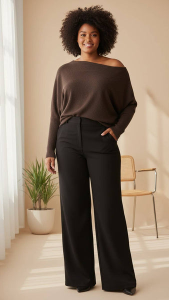 Cozy Soft Pearl Back Batwing Knit