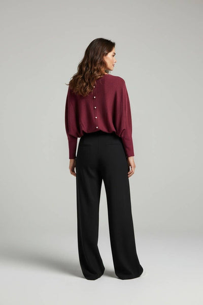 Cozy Soft Pearl Back Batwing Knit