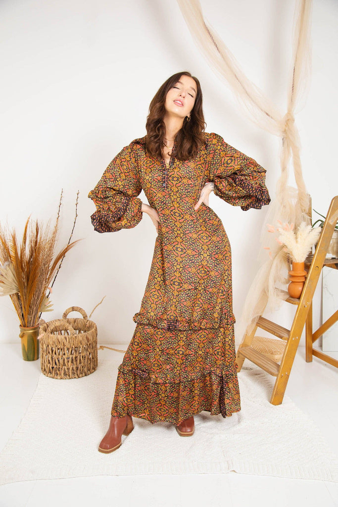Boho Long Sleeve Maxi