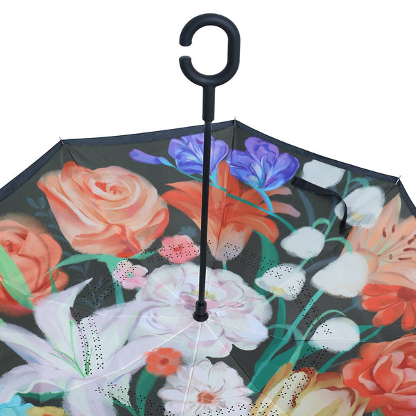 Floral Symphony Reversable Umbrella