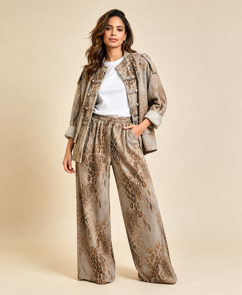 Animal Fine Cord Milatary Jacket