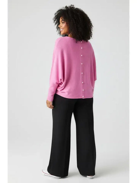 Cozy Soft Pearl Back Batwing Knit