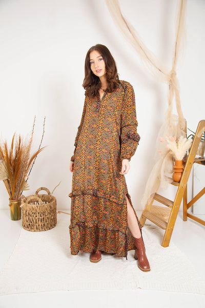 Boho Long Sleeve Maxi