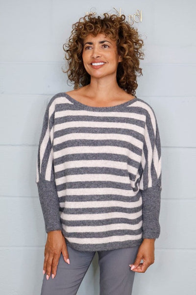 Striped Wide Neck Jumper