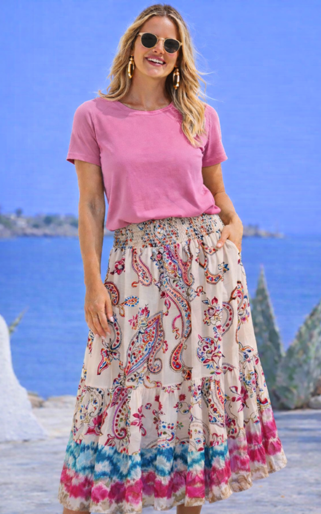 Boho Paisley Maxi Skirt from Goose Island collection