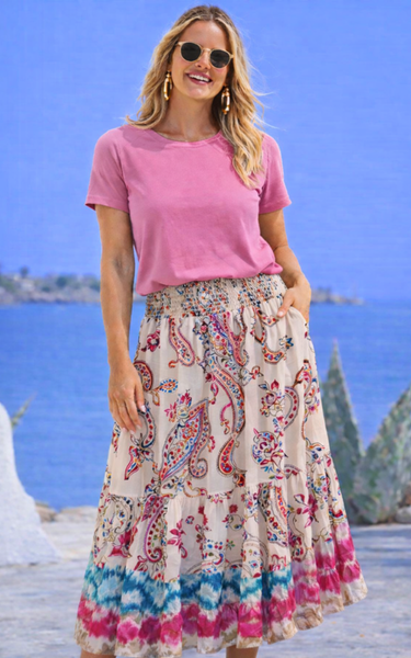 Boho Paisley Maxi Skirt from Goose Island collection
