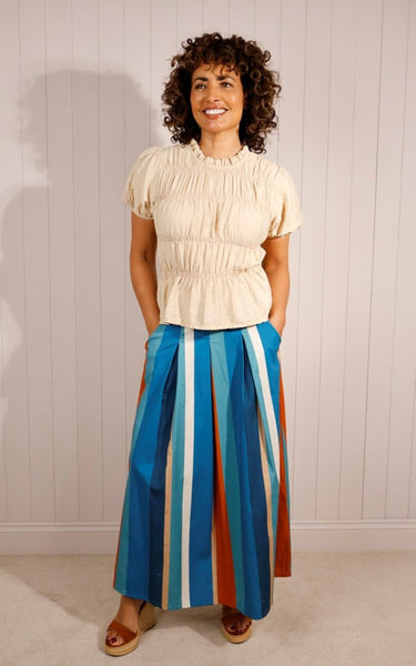 Striped Cotton Skirt from Goose Island