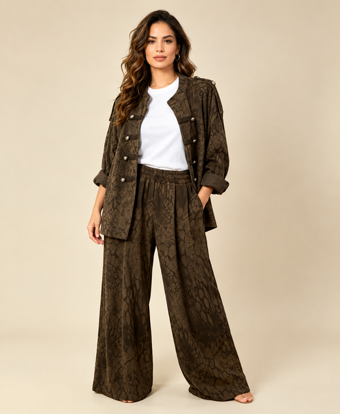 Animal Fine Cord Milatary Jacket