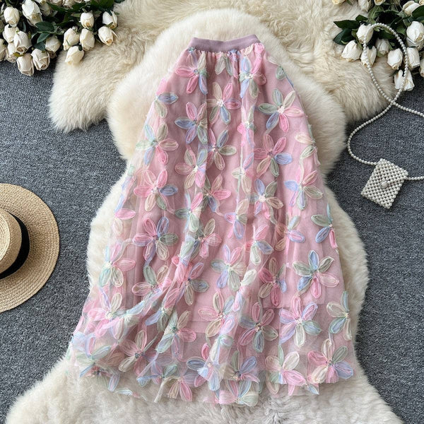 Sequins Petal Skirt