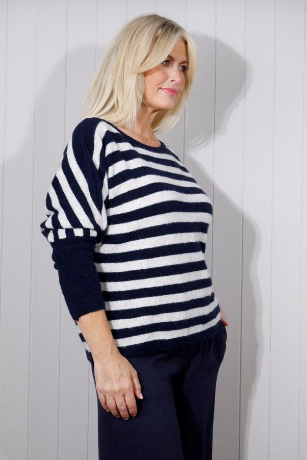 Striped Wide Neck Jumper