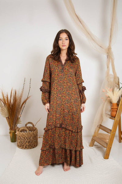Boho Long Sleeve Maxi