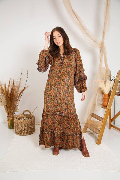 Boho Long Sleeve Maxi
